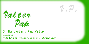 valter pap business card